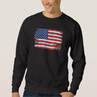 USA Patriotic American Flag For Men Women Kids Boy Sweatshirt