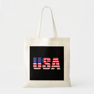 USA Patriotic American Flag For Men Women Kids Boy Tote Bag
