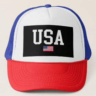 USA Patriotic American Flag For Men Women Kids Boy Trucker Hat