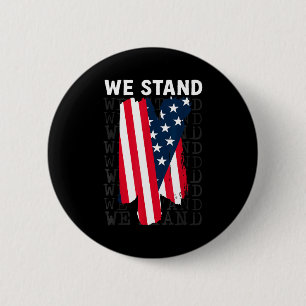 Usa patriotic - american flag freedom - pride 6 cm round badge