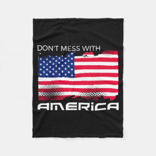 Usa patriotic - american flag freedom - pride fleece blanket