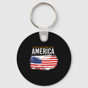 Usa patriotic - american flag freedom - pride key ring