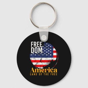 Usa patriotic - american flag freedom - pride key ring