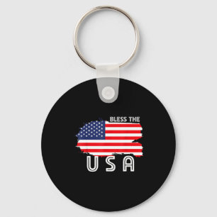 Usa patriotic - american flag freedom - pride key ring