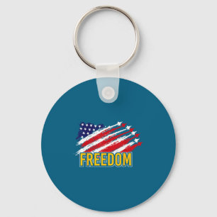 Usa patriotic - american flag freedom - pride key ring