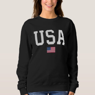 Usa Patriotic American Flag July 4th Women Men Kid Sweatshirt
