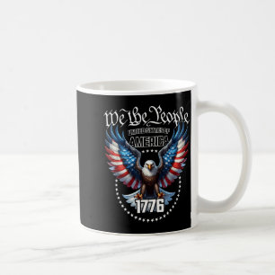 Usa patriotic american flag theme eagle design coffee mug