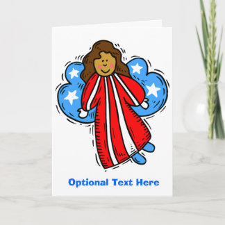 USA-Patriotic Angel Card