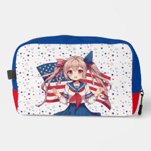 USA patriotic anime girl Dopp Kit