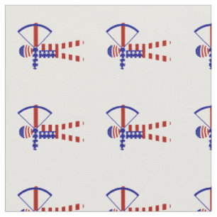 USA Patriotic ARCHERY Fabric