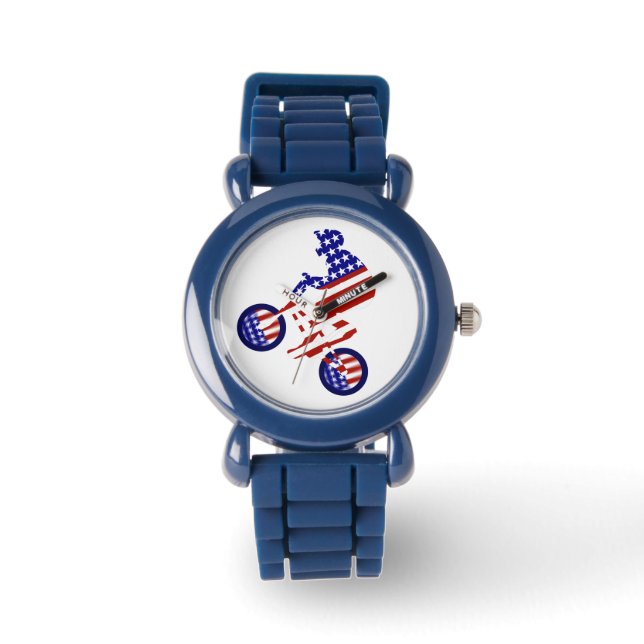 USA Patriotic Biking BMX Watch (Front)