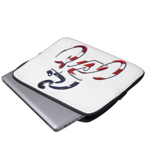 USA Patriotic Biking CYCLING Laptop Sleeve