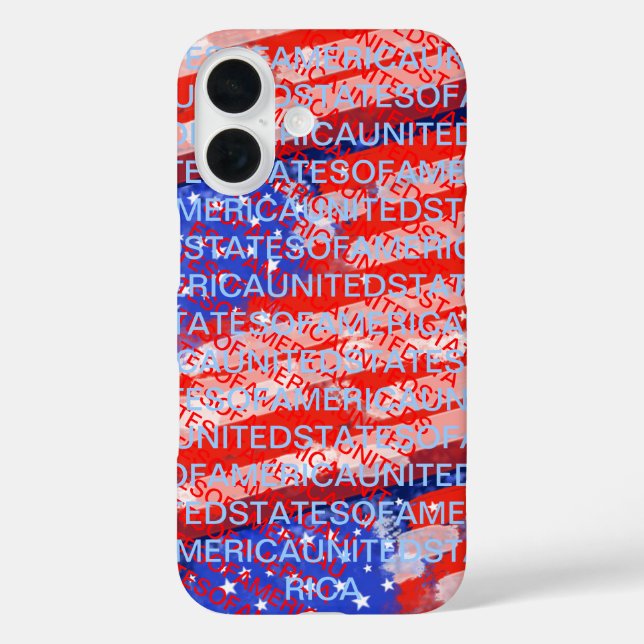 USA patriotic country flag Case-Mate iPhone Case (Back)
