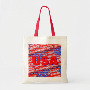 USA patriotic country flag Tote Bag