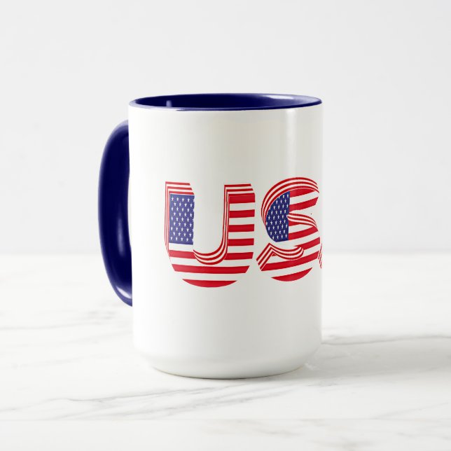 USA, patriotic design, Mug (Front Left)