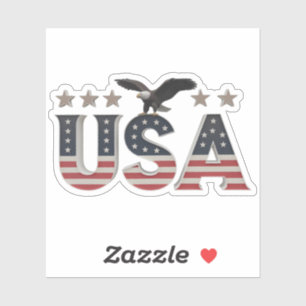 USA Patriotic Eagle + Stars Flag Design for Pride