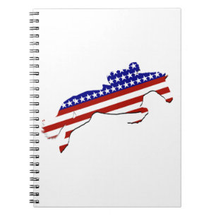 USA Patriotic Equestrian  Notebook