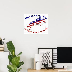 USA Patriotic Equestrian Poster