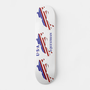 USA Patriotic Equestrian  Skateboard