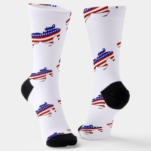 USA Patriotic Equestrian Socks