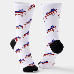 USA Patriotic Equestrian Socks