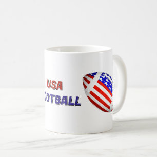USA Patriotic Football Coffee Mug