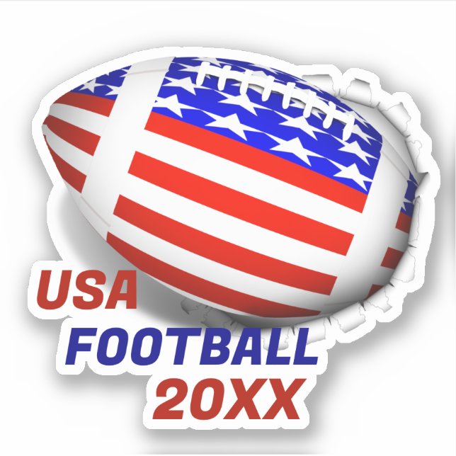 USA Patriotic Football Sports (Front)