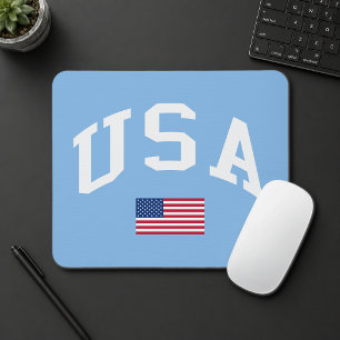 USA Patriotic Independence Day American Flag Mouse Pad