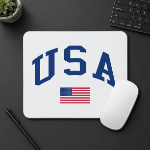 USA Patriotic Independence Day American Flag Mouse Pad