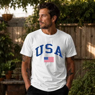 USA Patriotic Independence Day American Flag T-Shirt