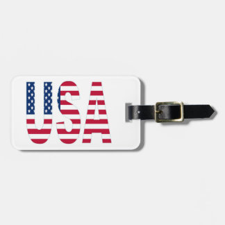 USA Patriotic Luggage Tag