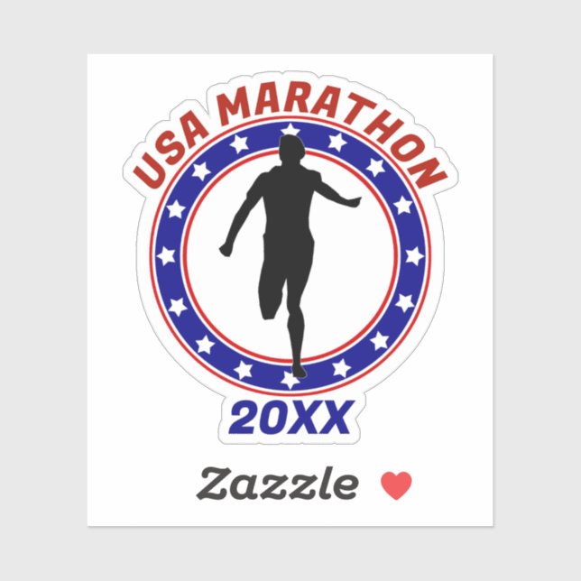 USA Patriotic MARATHON / RELAY RUN (Sheet)
