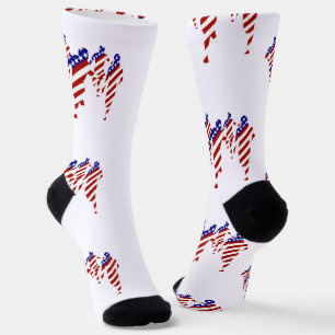 USA Patriotic MARATHON / RELAY RUN Socks