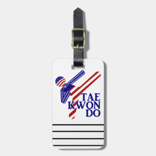 USA Patriotic Martial Arts TAEKWONDO  Luggage Tag