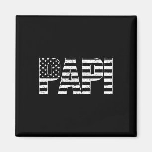 Usa Patriotic Papi Father's Day American Flag 4th Magnet