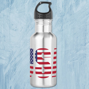 USA Patriotic Personalised 18oz.  532 Ml Water Bottle