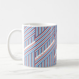 USA Patriotic Red White & Blue Stars Classic Mug
