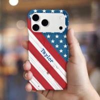 USA Patriotic Rustic Stars Stripes American Flag