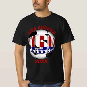 USA Patriotic SOCCER Sports T-Shirt