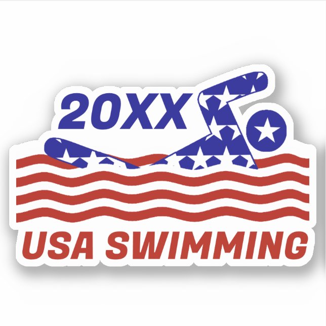 USA Patriotic Swimming Sports (Front)