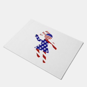 USA Patriotic WOMEN'S TENNIS Doormat