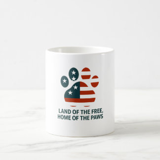 USA paw print mug 