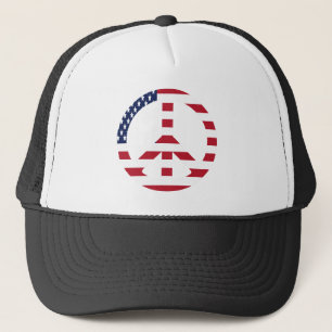 USA,Peace to the world_ Trucker Hat