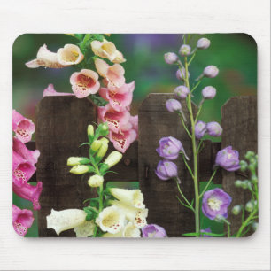 USA, Pennsylvania. Foxglove and delphinium Mouse Pad