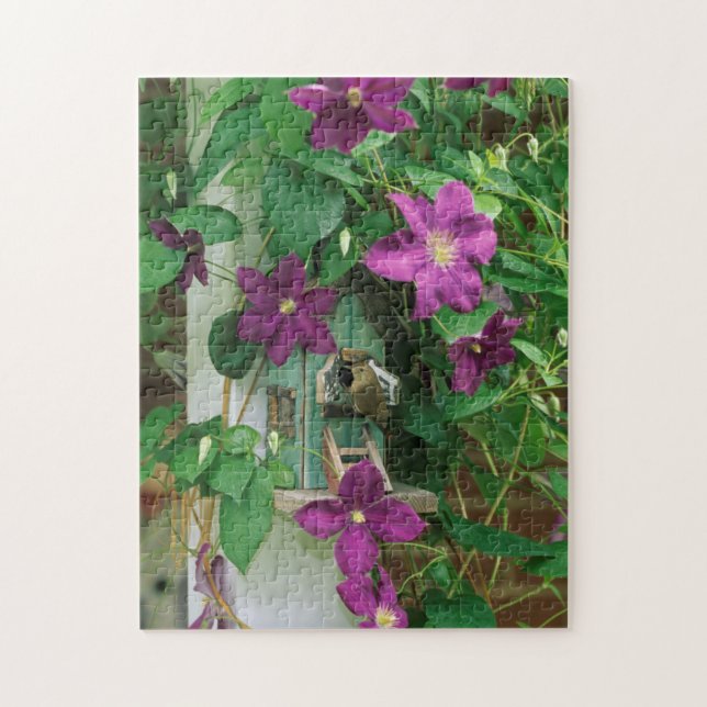 USA, Pennsylvania. Wren in birdhouse Jigsaw Puzzle (Vertical)