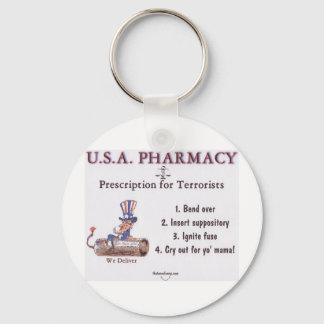 USA Pharmacy Key Ring