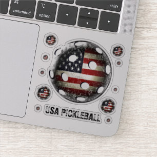 USA Pickleball Distressed American Flag