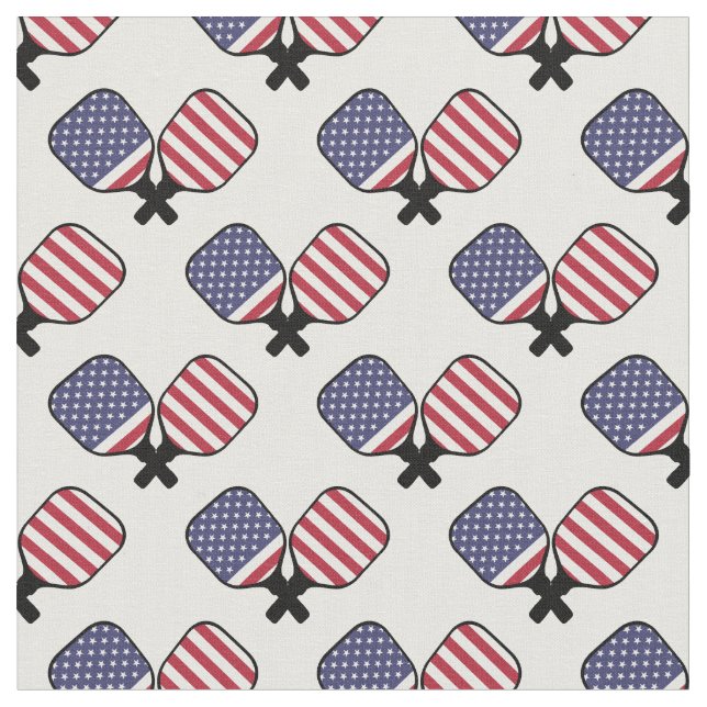 USA pickleball paddles 2, custom size! Fabric (Close Up)