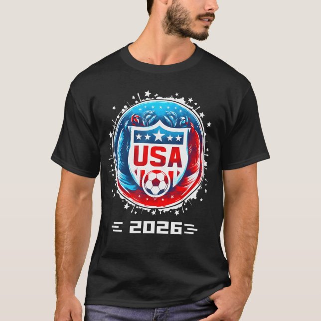 USA Player 2026eam Boys  Men Youtheen USA 2026 fri T-Shirt (Front)