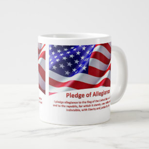 USA Pledge of Allegiance Jumbo Mug